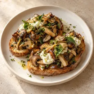 Mushroom toast