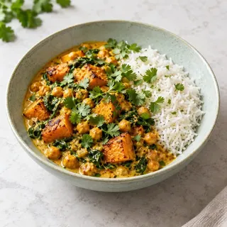 Golden coconut curry